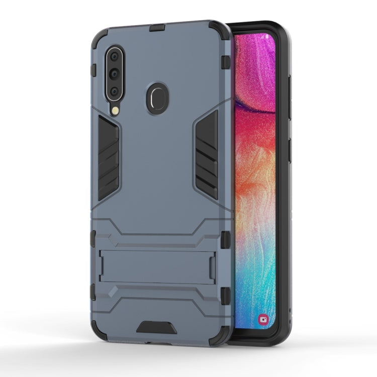 Custodia antiurto in PC + TPU per Galaxy A60, con supporto