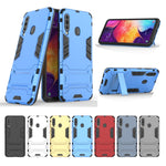 Custodia antiurto in PC + TPU per Galaxy A60, con supporto