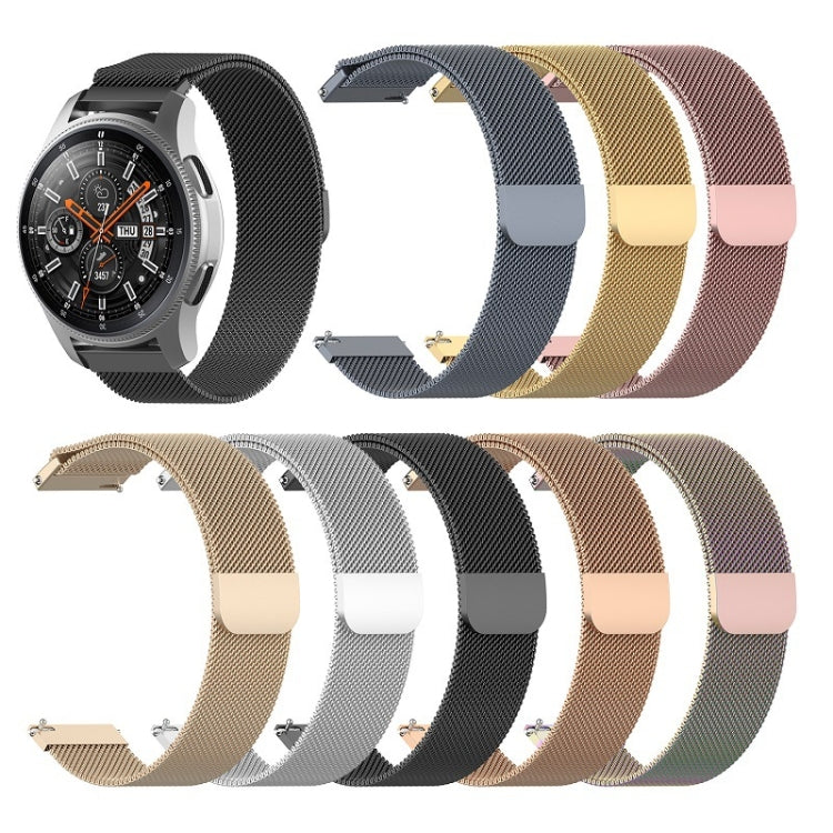 Per Honor Magic Watch 2 / Galaxy Active2 Milan cinturino in maglia di acciaio inossidabile 22MM, 22mm