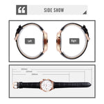 SKMEI 1581 Orologio da uomo alla moda creativo Semplice orologio al quarzo impermeabile a due pin per sport all'aria aperta casual