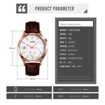 SKMEI 1581 Orologio da uomo alla moda creativo Semplice orologio al quarzo impermeabile a due pin per sport all'aria aperta casual