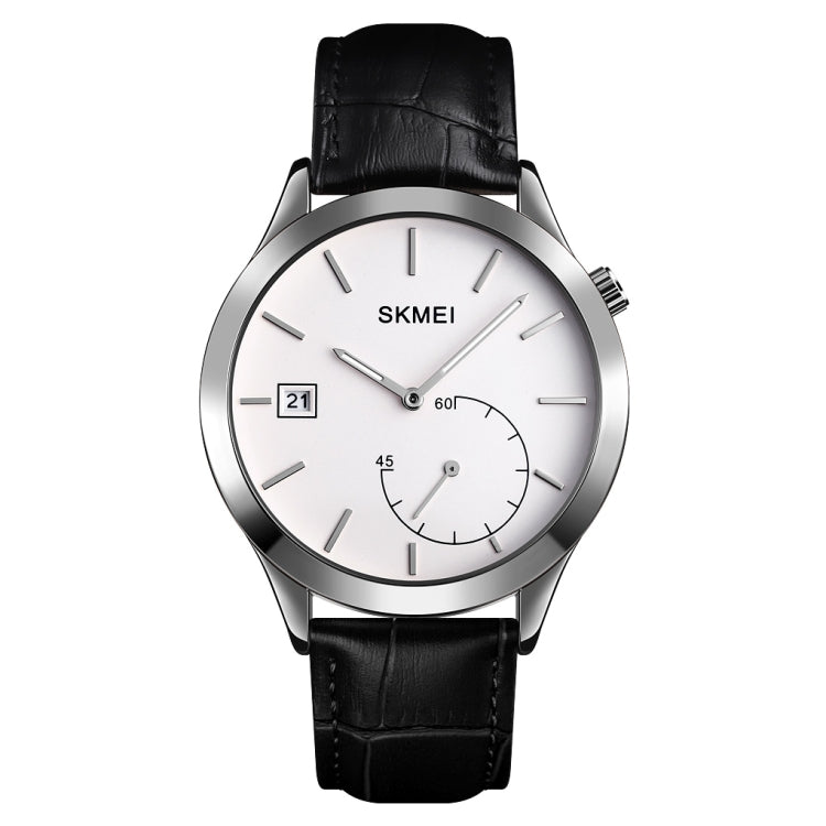 SKMEI 1581 Orologio da uomo alla moda creativo Semplice orologio al quarzo impermeabile a due pin per sport all'aria aperta casual