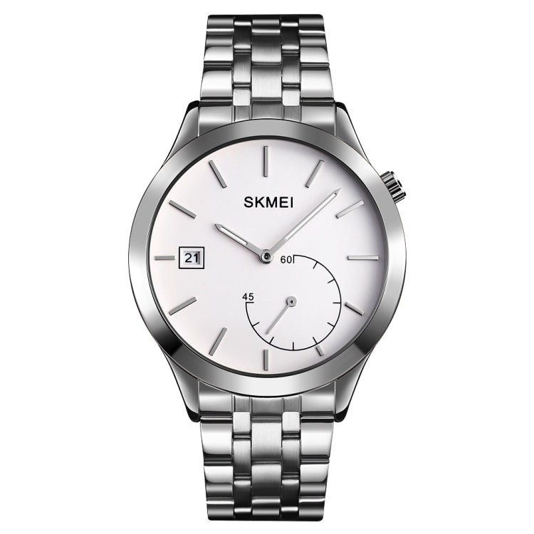 SKMEI 1581 Orologio da uomo alla moda creativo Semplice orologio al quarzo impermeabile a due pin per sport all'aria aperta casual