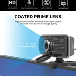 Webcam Gsou T16s 1080P HD con microfono integrato nella copertura per lezioni online e videoconferenze trasmesse