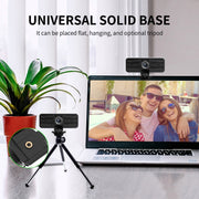 Webcam Gsou T16s 1080P HD con microfono integrato nella copertura per lezioni online e videoconferenze trasmesse