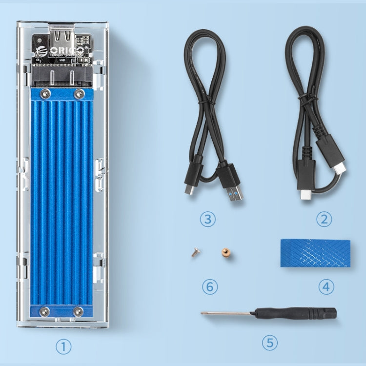 Custodia per disco rigido a doppio protocollo SSD ORICO TCM2M-C3 M.2