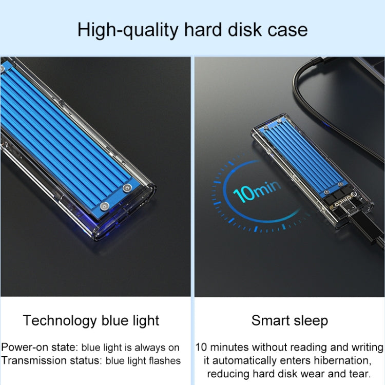 Custodia per disco rigido a doppio protocollo SSD ORICO TCM2M-C3 M.2