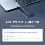 Custodia per disco rigido a doppio protocollo SSD ORICO M2PJM-C3 M.2
