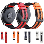 22 mm per Huawei Watch GT2e / GT2 46 mm in pelle di silicone + cinturino in fibra di carbonio