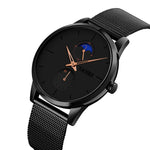 Skmei 9208 Orologio al quarzo con fasi lunari Orologio sportivo da uomo casual semplice da lavoro