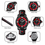 SKMEI 9211 Fashion Sports Quadrante stereo Puntatore luminoso Orologio creativo Business Trend Orologio al quarzo da uomo