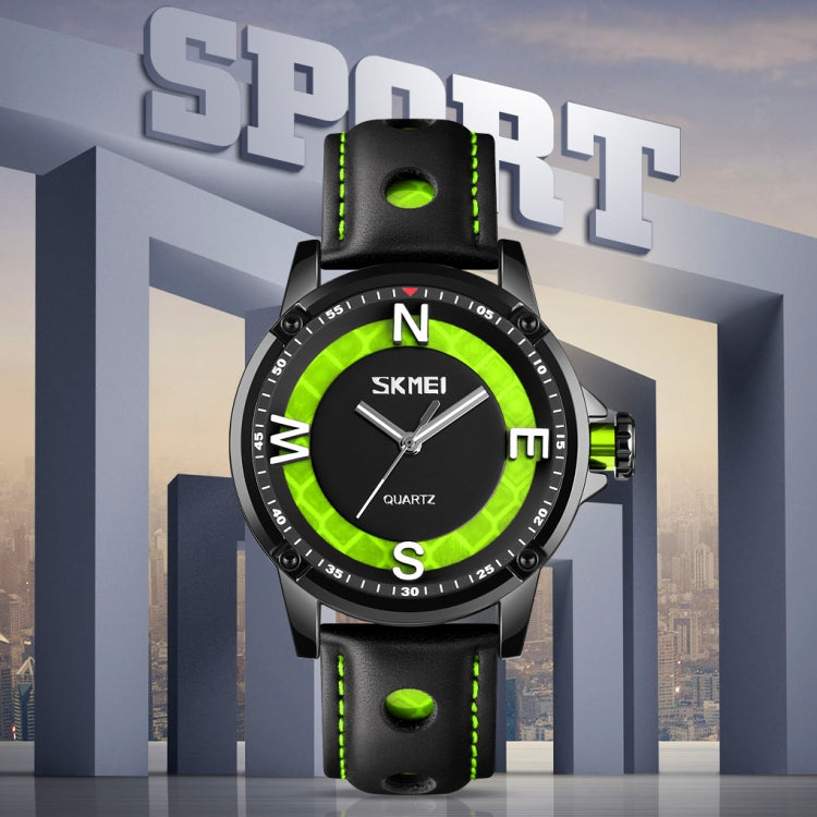 SKMEI 9211 Fashion Sports Quadrante stereo Puntatore luminoso Orologio creativo Business Trend Orologio al quarzo da uomo