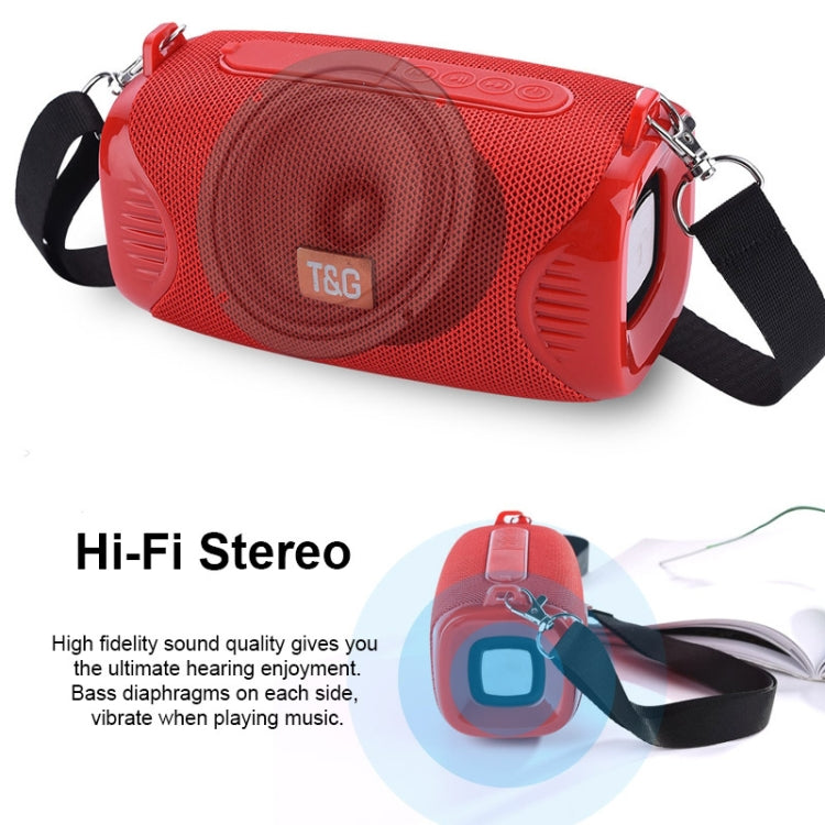 T&G TG532 Altoparlante Bluetooth senza fili da 10 W Altoparlante portatile a colonna per esterni portatile impermeabile con radio FM
