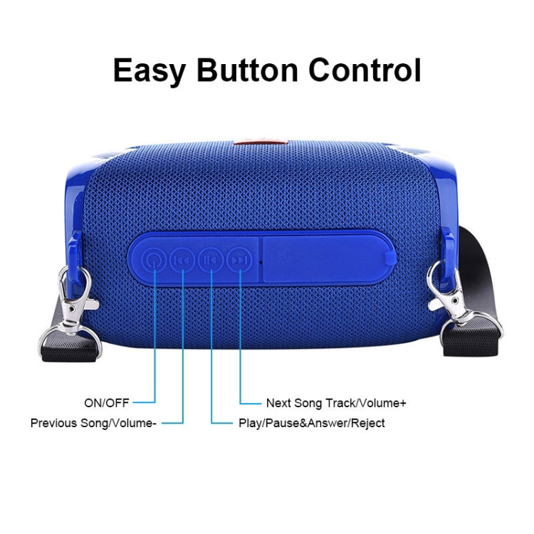 T&G TG532 Altoparlante Bluetooth senza fili da 10 W Altoparlante portatile a colonna per esterni portatile impermeabile con radio FM