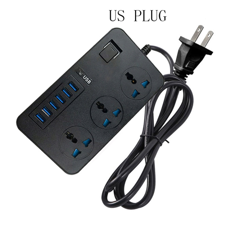 Multipresa universale 3 fori 3000W con 6 USB intelligenti