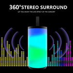 TG TG169 LED Altoparlante portatile Bluetooth Subwoofer esterno impermeabile 3D Stereo Mini altoparlante wireless Supporto AUX FM TF card