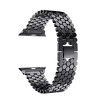 Per Apple Watch Series 5 & 4 40mm / 3 & 2 & 1 38mm Cinturino in acciaio inossidabile a nido d'ape, For Apple Watch Series 5 & 4 40mm