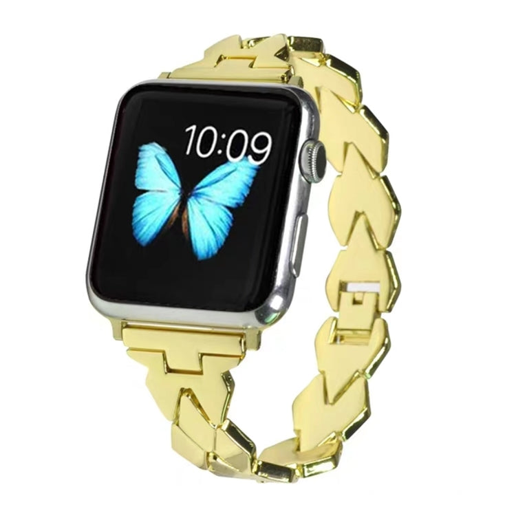 Apple Watch Series 5 e 4 44 mm / 3 e 2 e 1 cinturino in acciaio inossidabile con diamanti da 42 mm, For Apple Watch Series 5 & 4 44mm