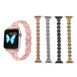 Apple Watch Series 5 e 4 44 mm / 3 e 2 e 1 cinturino in acciaio inossidabile con diamanti da 42 mm, For Apple Watch Series 5 & 4 44mm