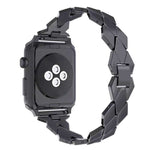 Apple Watch Serie 5 e 4 40 mm / 3 e 2 e 1 cinturino in acciaio inossidabile con diamanti da 38 mm, For Apple Watch Series 5 & 4 40mm