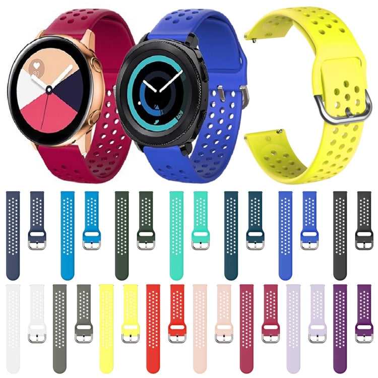 20mm Per Huami Amazfit GTS / Samsung Galaxy Watch Active 2 / Huawei Watch GT2 42MM Cinturino poroso traspirante con fibbia interna
