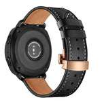 22mm Per Huawei Watch GT2e / GT2 46mm Cinturino con fibbia a farfalla in pelle Fibbia in oro rosa