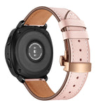 22mm Per Huawei Watch GT2e / GT2 46mm Cinturino con fibbia a farfalla in pelle Fibbia in oro rosa