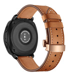 22mm Per Huawei Watch GT2e / GT2 46mm Cinturino con fibbia a farfalla in pelle Fibbia in oro rosa
