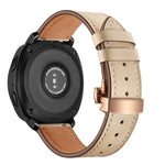 22mm Per Huawei Watch GT2e / GT2 46mm Cinturino con fibbia a farfalla in pelle Fibbia in oro rosa