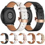 22mm Per Huawei Watch GT2e / GT2 46mm Cinturino con fibbia a farfalla in pelle Fibbia in oro rosa