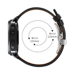 22mm Per Huawei Watch GT2e / GT2 46mm Cinturino con fibbia a farfalla in pelle Fibbia argento