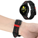 Cinturino in pelle a zigzag da 22 mm per Huawei Watch GT2e / GT2 46 mm