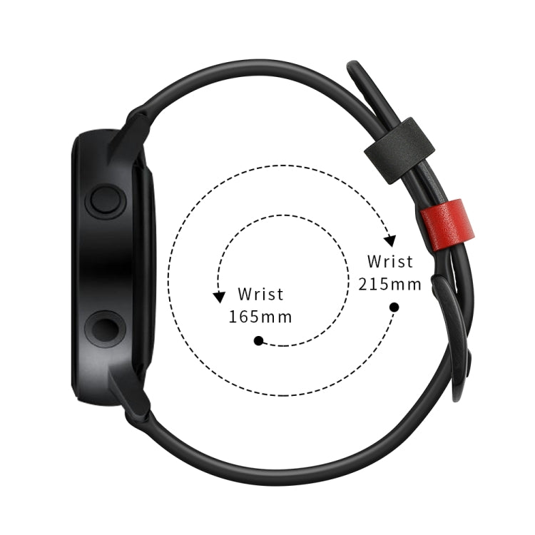 Cinturino in pelle a zigzag da 22 mm per Huawei Watch GT2e / GT2 46 mm