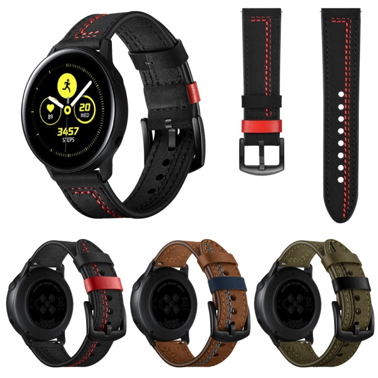 Cinturino in pelle a zigzag da 22 mm per Huawei Watch GT2e / GT2 46 mm