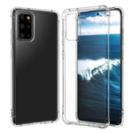 Per Galaxy A51/M40S Custodia per telefono in TPU trasparente ultra sottile anti-caduta a quattro angoli