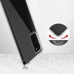 Per Samsung Galaxy A71 4G Custodia per telefono in TPU trasparente ultra sottile anti-caduta a quattro angoli