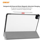 ENKAY ENK-8001 Custodia Smart in pelle a ribalta orizzontale con motivo denim con supporto per iPad Pro 11 (2020), For iPad Pro 11 (2020)