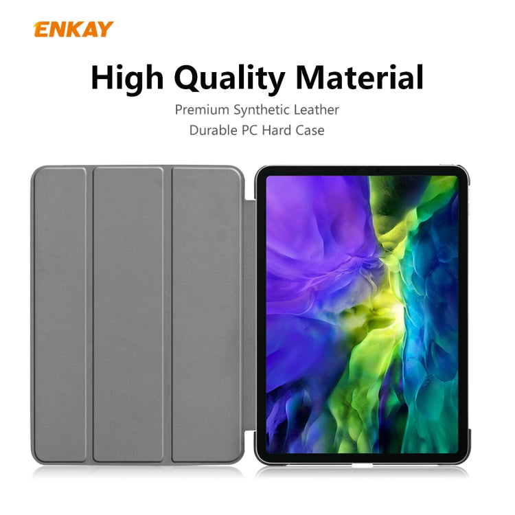 ENKAY ENK-8001 Custodia Smart in pelle a ribalta orizzontale con motivo denim con supporto per iPad Pro 11 (2020), For iPad Pro 11 (2020)