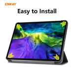 ENKAY ENK-8001 Custodia Smart in pelle a ribalta orizzontale con motivo denim con supporto per iPad Pro 11 (2020), For iPad Pro 11 (2020)