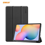 ENKAY ENK-8002 per Samsung Galaxy Tab S6 Lite P610 / P615 custodia in pelle PU + plastica con supporto a tre pieghe, For Samsung Galaxy Tab S6 Lite P610, For Samsung Galaxy Tab S6 Lite P610 / P615 / Tab S6 Lite 2022 / P613 / P619