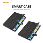 ENKAY ENK-8002 per Samsung Galaxy Tab S6 Lite P610 / P615 custodia in pelle PU + plastica con supporto a tre pieghe, For Samsung Galaxy Tab S6 Lite P610, For Samsung Galaxy Tab S6 Lite P610 / P615 / Tab S6 Lite 2022 / P613 / P619