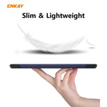 ENKAY ENK-8002 per Samsung Galaxy Tab S6 Lite P610 / P615 custodia in pelle PU + plastica con supporto a tre pieghe, For Samsung Galaxy Tab S6 Lite P610, For Samsung Galaxy Tab S6 Lite P610 / P615 / Tab S6 Lite 2022 / P613 / P619