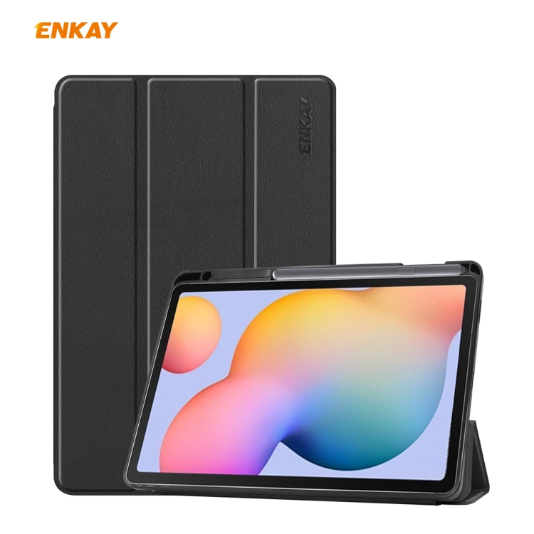 Per Samsung Galaxy Tab S6 Lite P610 / P615 ENKAY ENK-8003 Custodia in pelle PU + TPU Smart con slot per penna, For Galaxy Tab S6 Lite, For Samsung Galaxy Tab S6 Lite
