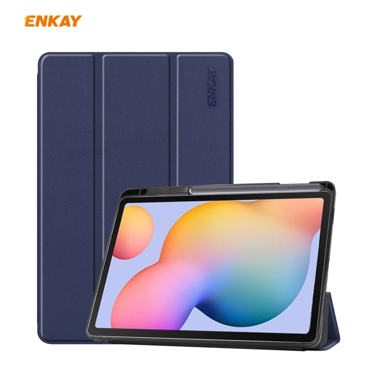 Per Samsung Galaxy Tab S6 Lite P610 / P615 ENKAY ENK-8003 Custodia in pelle PU + TPU Smart con slot per penna, For Galaxy Tab S6 Lite, For Samsung Galaxy Tab S6 Lite