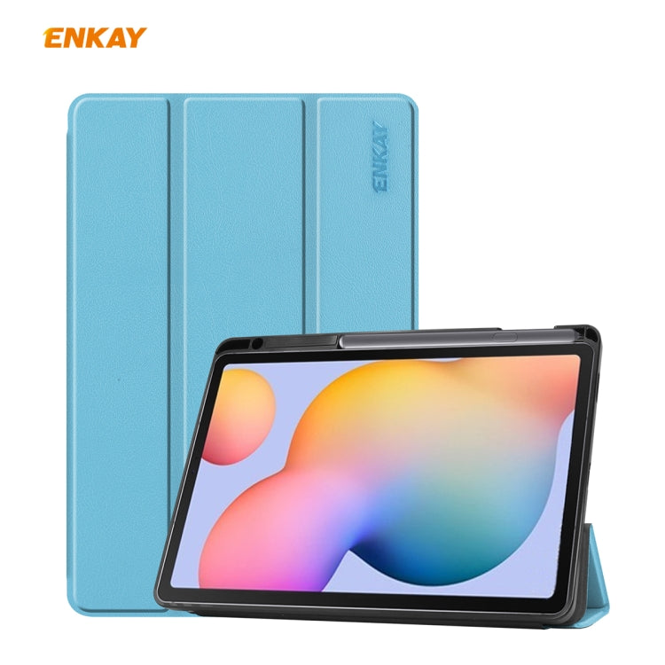 Per Samsung Galaxy Tab S6 Lite P610 / P615 ENKAY ENK-8003 Custodia in pelle PU + TPU Smart con slot per penna, For Galaxy Tab S6 Lite, For Samsung Galaxy Tab S6 Lite