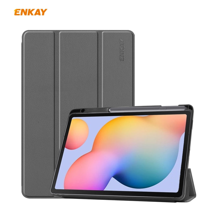 Per Samsung Galaxy Tab S6 Lite P610 / P615 ENKAY ENK-8003 Custodia in pelle PU + TPU Smart con slot per penna, For Galaxy Tab S6 Lite, For Samsung Galaxy Tab S6 Lite