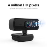 C3 400W Pixel Risoluzione 2K Messa a fuoco automatica Webcam HD 1080P Rotazione a 360° per trasmissione in diretta Videoconferenze WebCamera di lavoro con microfono USB senza driver, C3