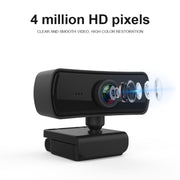 C3 400W Pixel Risoluzione 2K Messa a fuoco automatica Webcam HD 1080P Rotazione a 360° per trasmissione in diretta Videoconferenze WebCamera di lavoro con microfono USB senza driver, C3