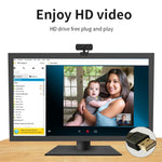 C3 400W Pixel Risoluzione 2K Messa a fuoco automatica Webcam HD 1080P Rotazione a 360° per trasmissione in diretta Videoconferenze WebCamera di lavoro con microfono USB senza driver, C3