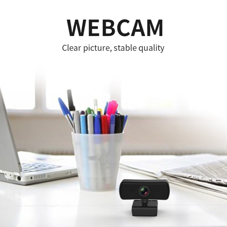 C3 400W Pixel Risoluzione 2K Messa a fuoco automatica Webcam HD 1080P Rotazione a 360° per trasmissione in diretta Videoconferenze WebCamera di lavoro con microfono USB senza driver, C3